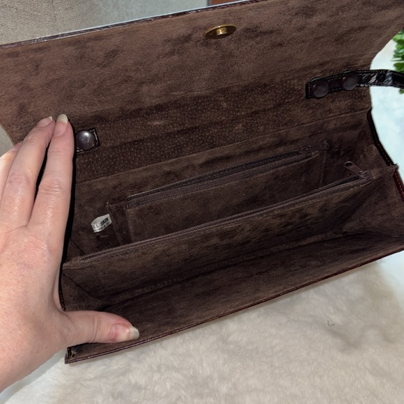 Genuine Luxury EEL Skin Purse w/ Strap Converts to Clutch Bag - Picture 8 of 15